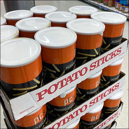PiCs Potato Sticks Dunnage Rack Display