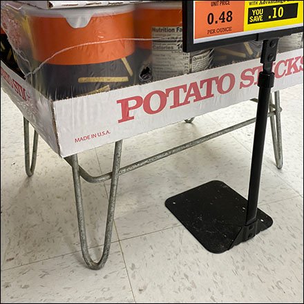 PiCs Potato Sticks Dunnage Rack Display