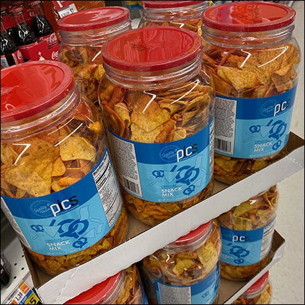 PiCs Snack Mix Dunnage Rack Display Offers Leg Up On Sales
