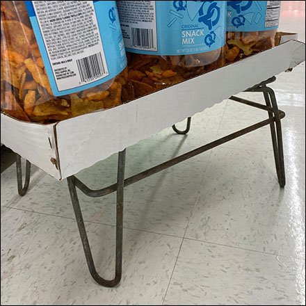 PiCs Snack Mix Dunnage Rack Display Offers Leg Up On Sales