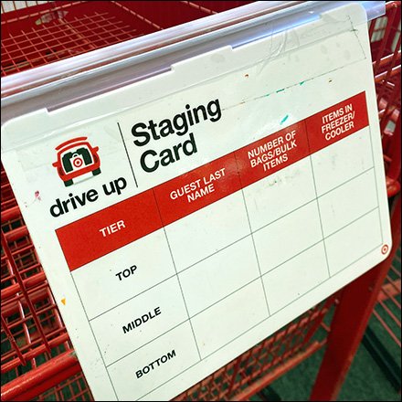 Staging Cart Identification Card For Speedy BOPIS Pickup