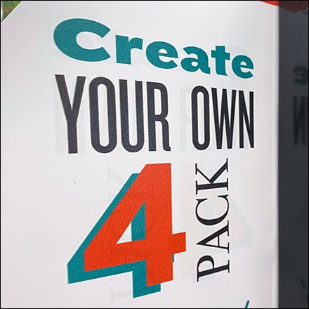 Create Your Own 4-Pack Egg-Shape Beer Here Sign