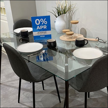 Table Setting 0% APR Financing Centerpiece Is Deal-Clincher