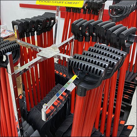 Ollie’s Snow Shovel Pinwheel Rack Speeds Selection