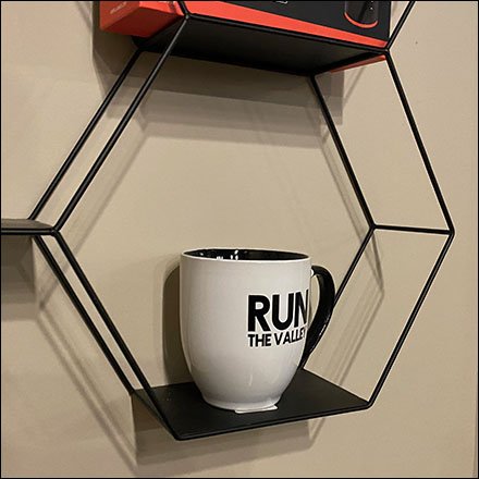 Hexagonal Wireframe Wall Display Is Distinctive Yet Cuts Corners
