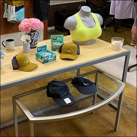 Trestle Table Sporting Goods Display Runs the Gamut