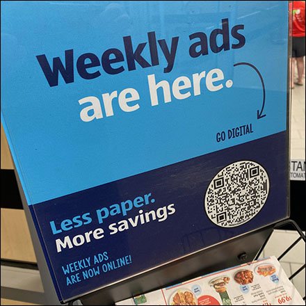 Aldi Weekly Ads Rack Goes QR-Code Digital