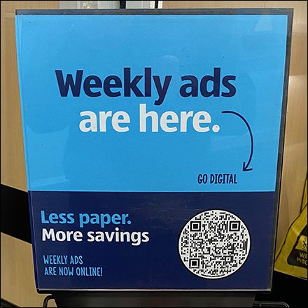 Aldi Weekly Ads Rack Goes QR-Code Digital