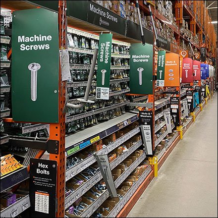 Fasteners Aisle Category Definition Illustrated Pallet Rack Signage