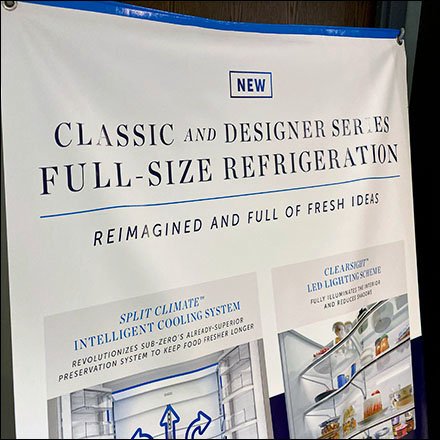 Sub Zero Classic and Designer Refrigerators Display Is A Standout