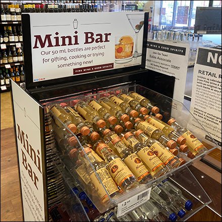 Try Something New Mini Bar Display is Custom Design