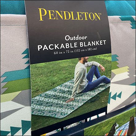 Pendleton Outdoor Packable Blanket Pallet Display Is Upscale