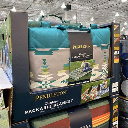 Pendleton Outdoor Packable Blanket Pallet Display Is Upscale