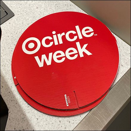 Circle Week Portable Splat Promotion Sign Stands Ready