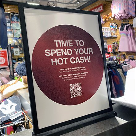 Hot Topic Time To Spend Belt Display Median Sign
