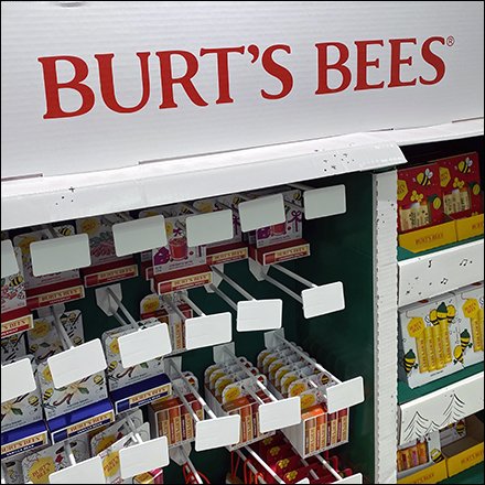 Burt's Bees Custom Endcap Mass Merchandising Takes Flight