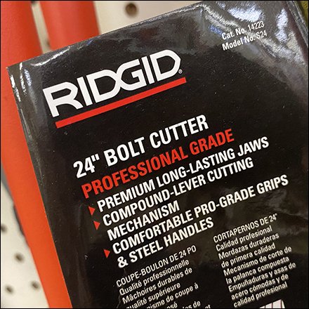 Multiple Bolt Cutter Array Is Simple Display Hook Outfitting