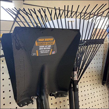 Shovel and Rake Display Is Straightforward Solution