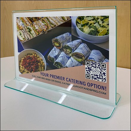 Root & Spring Premium Catering Option QR-Code Sign