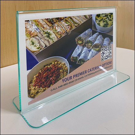 Root & Spring Premium Catering Option QR-Code Sign