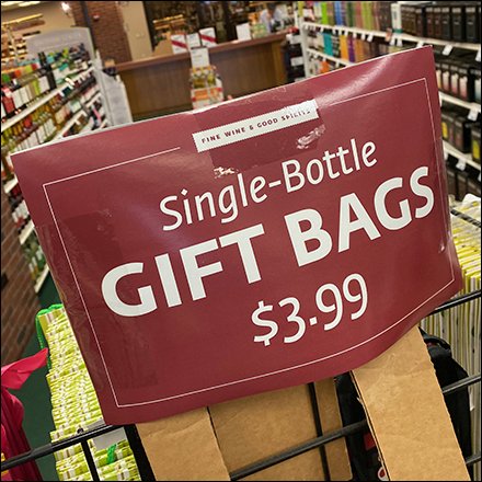 Wine Bottle Gift Bag Triangular Tower Rack