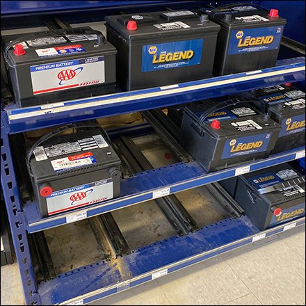 NAPA Car And Boat Battery Selection Specialty Display