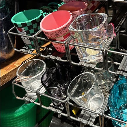 Collector's Shot Glass Open-Wire Rack Slotwall Merchandising