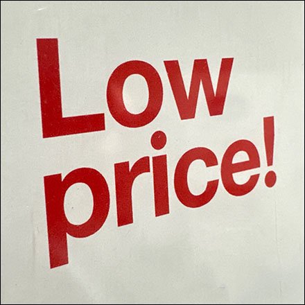 Low-Price Bottom-Mount Shelf-Edge Sign Calls Out