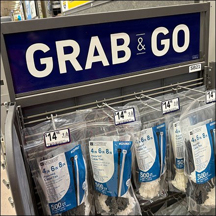 Zip Tie Grab-&-Go Powerwing Cable Tie Slotwire Merchandising