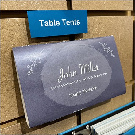 Personalized Table Tent Sign Display Is Unique