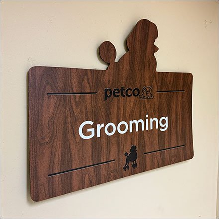 Poodle Branded Grooming Sign Series Example