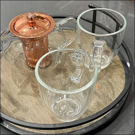 Tea Service For Two Serving Tray Kitchen Prop