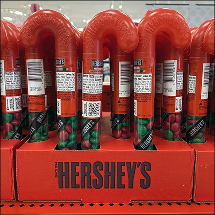 Hershey's Candy Cane Display Fully-Stocked Inline