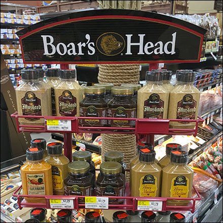 Tasty Boar’s Head Condiments Tower Featured Here