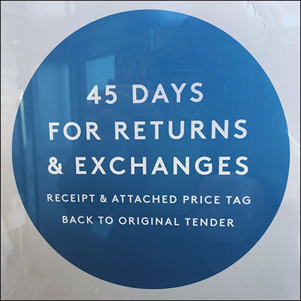 Good To Know Return and Exchange Policies