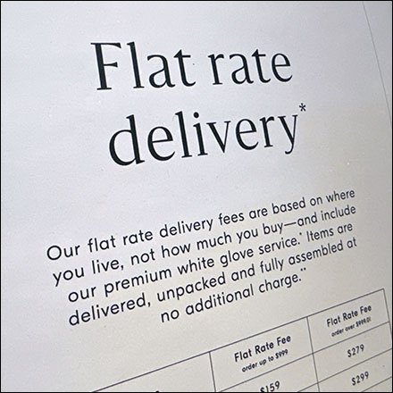 Service Counter Flat-Rate Delivery Details Explained