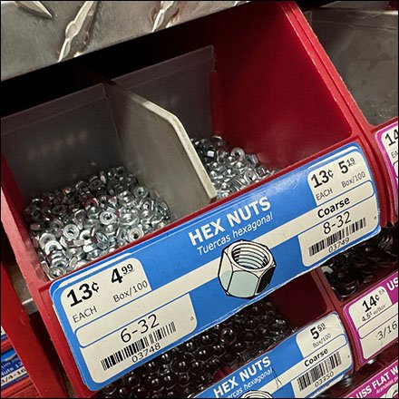 Color-Coded Fastener Bins Add Capacity