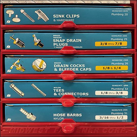 Flat-File Color-Coded Fastener Drawers