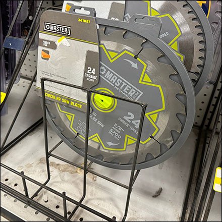 Triangular Saw Blade Rack for Base Deck