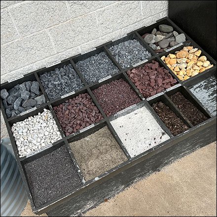 Comparative Stone Samples Tray Side-By-Side Evaluation