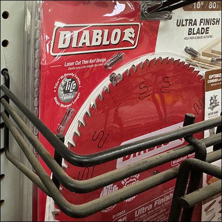 Diablo Circular Saw Rack Display Layering