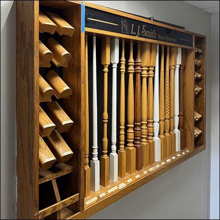 Smith Stair Banister Sample Display Rack