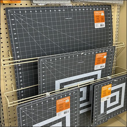 Fiskars Cutting Mat Display Assortment Offers Choices