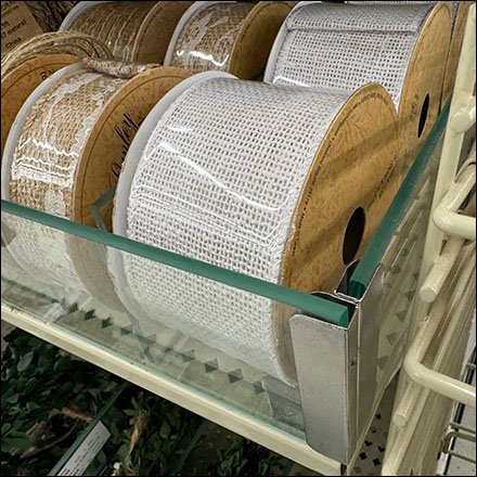 Multipurpose Fabric Ribbon Spool Autofeed Endcap Merchandising