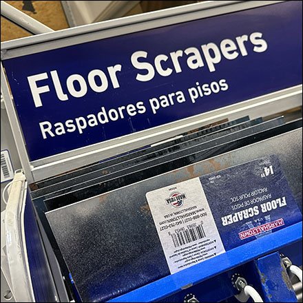 Floor Scrapers Pallet Rack Endcap Display