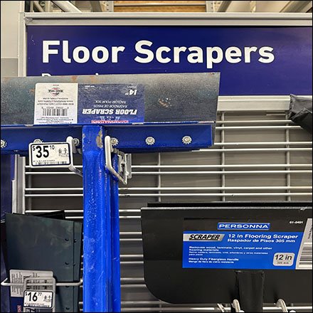 Floor Scrapers Pallet Rack Endcap Display