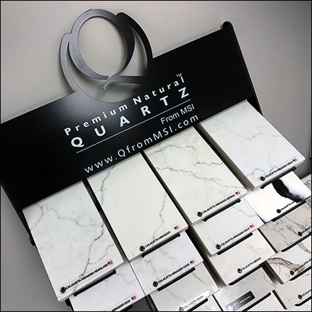 Natural Quartz Waterfall Display Offers Choices