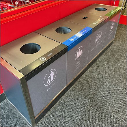 More Means Less Recycling Bin Array