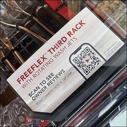 KitchenAid Dishwasher QR-Code Reviews