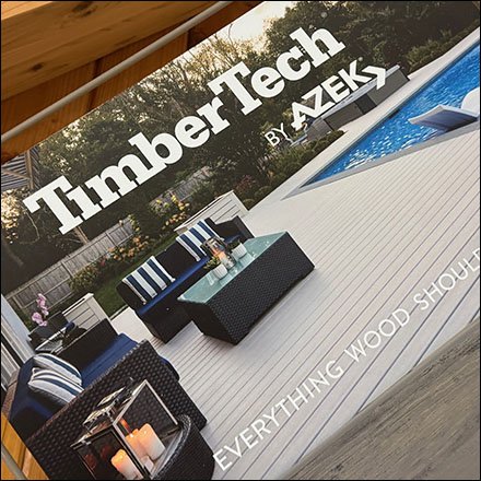 Azek Timber Tech Plank Display Goes Horizontal
